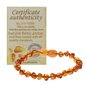 Natural Baltic Amber Rannekoru vauvoille - Baltic Amber Anklet Baby Pearl Jewelry null - C hinta ja tiedot | Korusetit | hobbyhall.fi