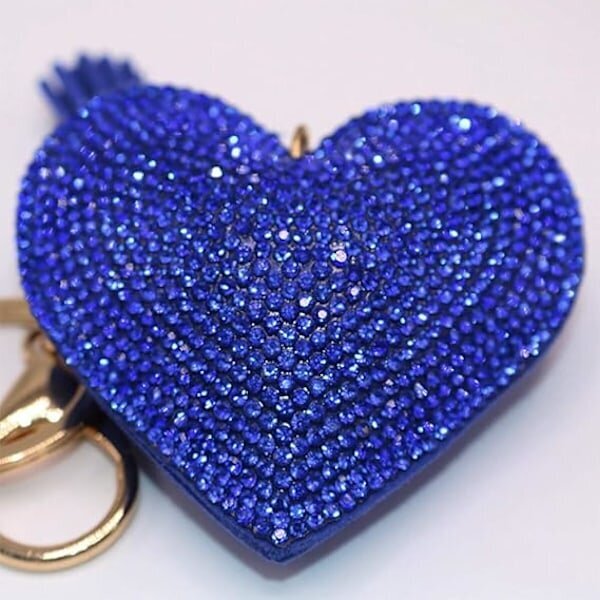 Bling Glitter Avaimenperä Kristalli tekojalokivi Love Heart Design Avaimenperä Super Muodikas Avaimenperä Charm Riipus korulaukku hinta ja tiedot | Korusetit | hobbyhall.fi