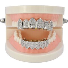 18K kullattu Cz Iced-Out Grillz ylimääräisellä valulla hinta ja tiedot | Korusetit | hobbyhall.fi