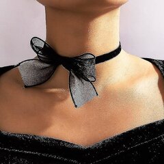 Seksikäs musta pitsi rusetti kaulakoru Choker pehmeä sametti mokkanahka choker kaulus korut lahja naisille tytöille hinta ja tiedot | Korusetit | hobbyhall.fi