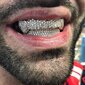 Timanttiritilät hampaillesi Naisten 18K kullatut Full Icy Out CZ Vampire Top and Bottom Face Mouth Miesten ylimääräisillä valutangoilla Cospla... hinta ja tiedot | Korusetit | hobbyhall.fi