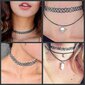 12 pakkauksen Choker kaulakorusetti Henna Tattoo Stretch elastiset korut naisten tytöille lahja hinta ja tiedot | Korusetit | hobbyhall.fi