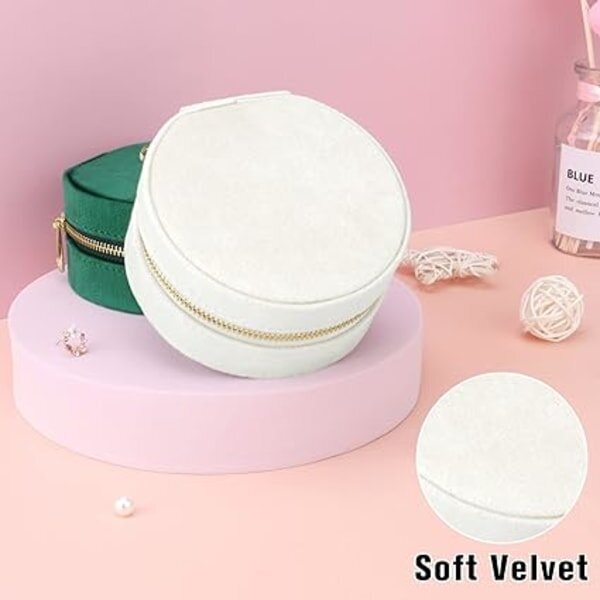 Mini Velvet -kotelo, matkakorulaatikon säilytyslaite, pieni korujen säilytystila sormuksille korvakoruille kaula hinta ja tiedot | Korusetit | hobbyhall.fi