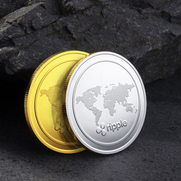 1. Plated Ripple Coin XRP CRYPTO Anniversary Ripple XRP Col Gold hinta ja tiedot | Korusetit | hobbyhall.fi