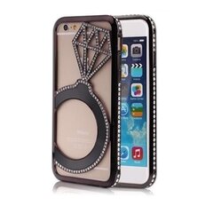 iPhone 6 / 6S - Fancy Cover Takaosan koru takana - Musta Musta hinta ja tiedot | Korusetit | hobbyhall.fi