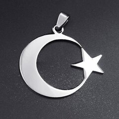 Ruostumattomasta teräksestä valmistettu Crescent Moon Star -kaulakoru miehille naisille Hengelliset islamilaiset muslimiriipus turkkilaiset uskonnolliset korut hinta ja tiedot | Korusetit | hobbyhall.fi