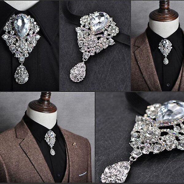 Rhinestone Bolo Bow Tie - Korkealaatuiset ylelliset miesten korut hinta ja tiedot | Korusetit | hobbyhall.fi