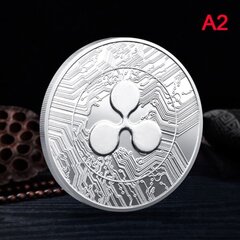 CDQ 1st Plated Ripple Coin XRP CRYPTO Anniversary Ripple XRP Col Silver hinta ja tiedot | Korusetit | hobbyhall.fi