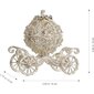 Cinderella Pumpkin Carriage Koristeellinen saranoitu korukoristelaatikko hinta ja tiedot | Korusetit | hobbyhall.fi