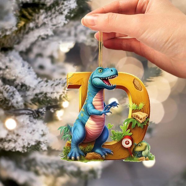 Sarjakuvatyylinen dinosaurusten joulukuusiriipus, riippuva koriste narulla, hauska dinosauruskoristeet jouluksi (Z) hinta ja tiedot | Korusetit | hobbyhall.fi