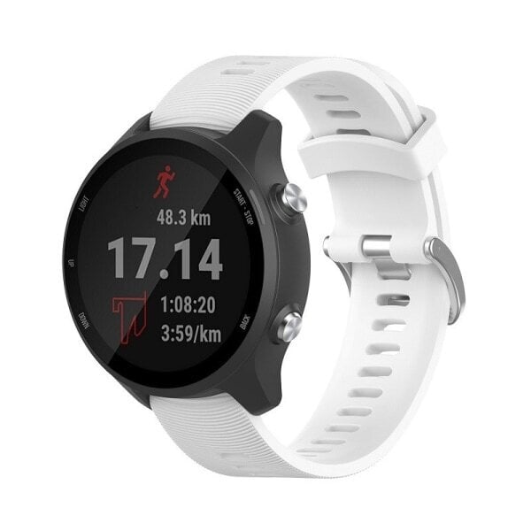 Kello valkoinen 20 mm Garmin Forerunner 245 valkoinen 20 mm - täydellinen hinta ja tiedot | Älykellojen ja aktiivisuusrannekkeiden lisätarvikkeet | hobbyhall.fi