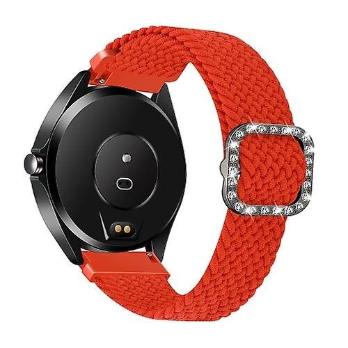 Garmin Venu/vivoactive 3 20mm yleissäädettävälle punottulle elastiselle timanttisolkikellolle JXP oranssinpunainen hinta ja tiedot | Älykellojen ja aktiivisuusrannekkeiden lisätarvikkeet | hobbyhall.fi