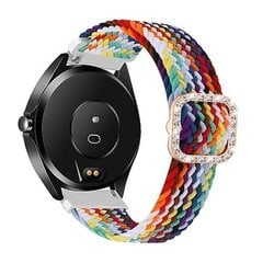 Garmin Venu/vivoactive 3 20mm yleissäädettävälle punottu elastinen timanttisolki kello JXP Rainbow hinta ja tiedot | Älykellojen ja aktiivisuusrannekkeiden lisätarvikkeet | hobbyhall.fi