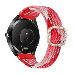 Garmin Venu/vivoactive 3 20mm yleissäädettävälle punottu elastinen timanttisolki kello JXP Strawberry hinta ja tiedot | Älykellojen ja aktiivisuusrannekkeiden lisätarvikkeet | hobbyhall.fi