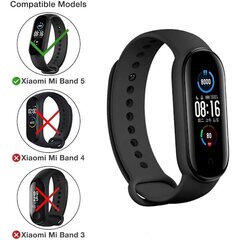 Hihna Mi Band 5 Strap/Amazfit Band 5 Strap vaihtorannekorulle hinta ja tiedot | Älykellojen ja aktiivisuusrannekkeiden lisätarvikkeet | hobbyhall.fi