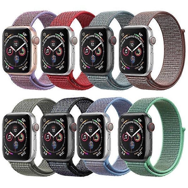 Ranneke Apple Watchille 44mm 40mm 45mm 41mm 42mm 38mm 49mm Sport Nylon Rannekello Ranneke hinta ja tiedot | Älykellojen ja aktiivisuusrannekkeiden lisätarvikkeet | hobbyhall.fi