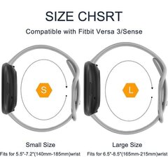 [3-Pack] hihna Fitbit Versa 3 / Fitbit Sense, pehmeä silikonihihna Fitbit Versa 3 / Fitbit Sense Smart Watchille hinta ja tiedot | Älykellojen ja aktiivisuusrannekkeiden lisätarvikkeet | hobbyhall.fi