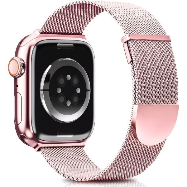 Ranneke Apple Watchille, yhteensopiva 41 mm, 40 mm, 38 mm, naisten ja miesten kanssa, säädettävä kaksimagneettinen vaihtoranneke iWatch Series 9, 8, 7,... hinta ja tiedot | Älykellojen ja aktiivisuusrannekkeiden lisätarvikkeet | hobbyhall.fi