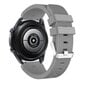 Samsung Galaxy Watch 3 (45mm) pin-raitainen silikoniranneke - harmaa Hopeanharmaa hinta ja tiedot | Älykellojen ja aktiivisuusrannekkeiden lisätarvikkeet | hobbyhall.fi