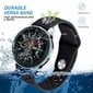 Samsung Gear S3 / Galaxy Watch 46 mm rannekoru 22 mm musta hinta ja tiedot | Älykellojen ja aktiivisuusrannekkeiden lisätarvikkeet | hobbyhall.fi