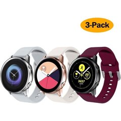 Silikoniranneke, joka on yhteensopiva Samsung Galaxy Watch 3 -rannekkeen 41 mm / Aktiivinen ranneke 40 mm / Aktiivinen ranneke 2 / Galaxy Watch -ranneke 42 mm, urheilullinen pehmeä... hinta ja tiedot | Älykellojen ja aktiivisuusrannekkeiden lisätarvikkeet | hobbyhall.fi