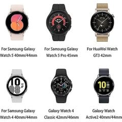 Yhteensopiva Samsung Galaxy Watch 4 -rannekkeen 40 mm 44 mm, 20 mm:n hihnan kanssa Galaxy Watch Active 2 -hihnalle 40 mm 44 mm, Garmin Vivoactive 3 -hihnalle hinta ja tiedot | Älykellojen ja aktiivisuusrannekkeiden lisätarvikkeet | hobbyhall.fi