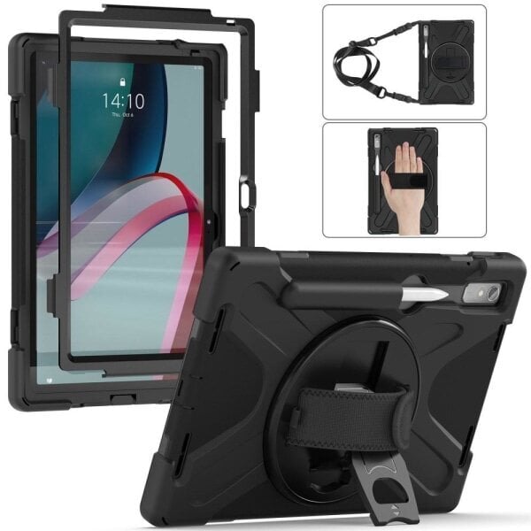 Lenovo Tab P11 Pro Gen 2 Cover 360 Rotation Iskunkestävä Mustalla hihnalla hinta ja tiedot | Älykellojen ja aktiivisuusrannekkeiden lisätarvikkeet | hobbyhall.fi