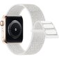 Yhteensopiva Apple Watch Ranneke, Nylon Sports Range naisille ja miehille, iWatch Series Ultra 8 7 6 5 4 3 2 1 SE (38/40/41mm, heijastin valkoinen) hinta ja tiedot | Älykellojen ja aktiivisuusrannekkeiden lisätarvikkeet | hobbyhall.fi