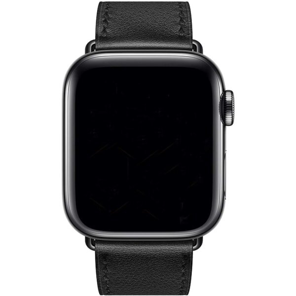 Musta/ruskea Yhteensopiva Apple Watchin hihnan kanssa 38/40/41mm, nahka hinta ja tiedot | Älykellojen ja aktiivisuusrannekkeiden lisätarvikkeet | hobbyhall.fi