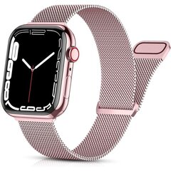 Kulta/ruusukultainen metallirannekoru, joka on yhteensopiva Apple Watch Rannekorun kanssa 42/44/45 hinta ja tiedot | Älykellojen ja aktiivisuusrannekkeiden lisätarvikkeet | hobbyhall.fi