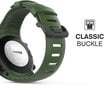 Suunto Core Strap Military Green, silikonikorvaushihna Suunto Core -älykellolle metallisoljella ja mustalla soljella, sopii 140mm-230mm hihnoihin hinta ja tiedot | Älykellojen ja aktiivisuusrannekkeiden lisätarvikkeet | hobbyhall.fi