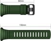 Suunto Core Strap Military Green, silikonikorvaushihna Suunto Core -älykellolle metallisoljella ja mustalla soljella, sopii 140mm-230mm hihnoihin hinta ja tiedot | Älykellojen ja aktiivisuusrannekkeiden lisätarvikkeet | hobbyhall.fi