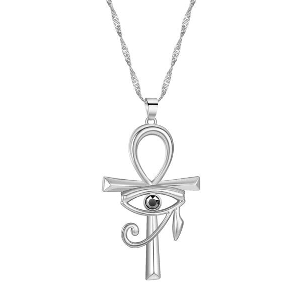 ruostumaton teräs Eye of Horus Egypt ja koptilainen Ankh Cross uskonnollinen riipus hinta ja tiedot | Kaulakorut | hobbyhall.fi