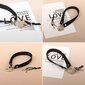 Sydän Padlock Choker Collar Kaulakoru Avaimet Naisten Cosplay Kaulus Choker Musta hinta ja tiedot | Kaulakorut | hobbyhall.fi