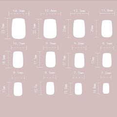 Fake Nails Nail Art Nude Pink JP2323 hinta ja tiedot | Manikyyri- ja pedikyyritarvikkeet | hobbyhall.fi