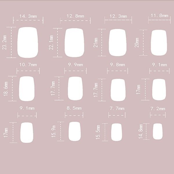 Fake Nails Nail Art Nude Pink JP2323 hinta ja tiedot | Manikyyri- ja pedikyyritarvikkeet | hobbyhall.fi