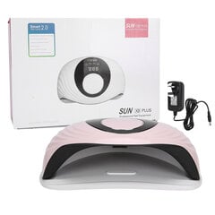 120 W UV-kynsilamppu LED-geelilakan kuivausrumpu Fast Dry Induktio-manikyyrityökalu 110-240V Pink UK Plug hinta ja tiedot | Manikyyri- ja pedikyyritarvikkeet | hobbyhall.fi