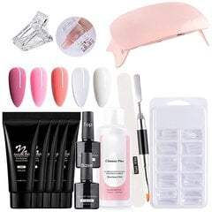 Nail Gel Kit Gel Builder Nail Kit kynsien pidennysgeelilakan aloitussetti manikyyriin hinta ja tiedot | Manikyyri- ja pedikyyritarvikkeet | hobbyhall.fi