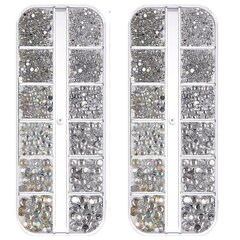 Crystal Flatback, strassit Nail Art hinta ja tiedot | Manikyyri- ja pedikyyritarvikkeet | hobbyhall.fi