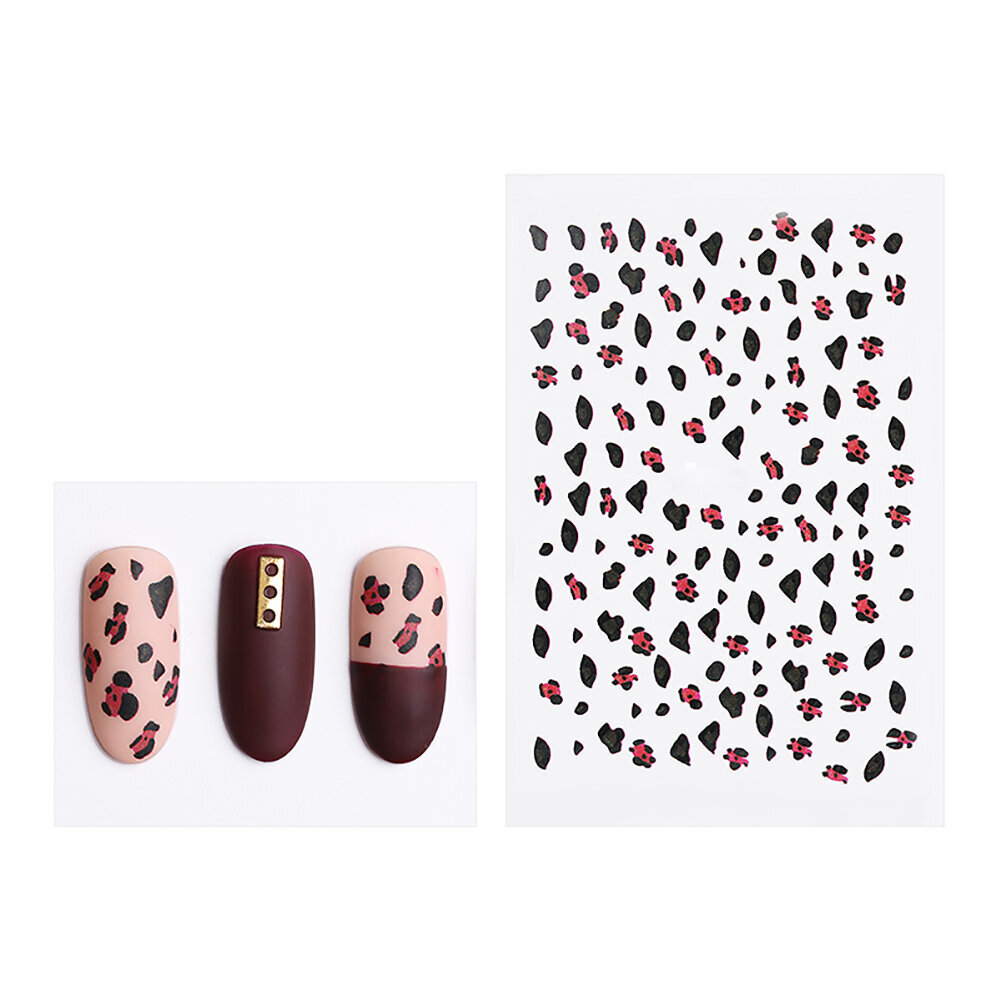 Leopardikuvioinen manikyyritarra 3D Stereo Matta Nail Art Decoration Tarvike 3179 hinta ja tiedot | Manikyyri- ja pedikyyritarvikkeet | hobbyhall.fi