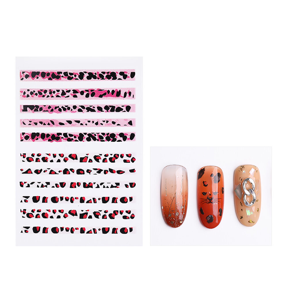 Leopardikuvioinen manikyyritarra 3D Stereo Matta Nail Art Decoration Tarvike 3178 hinta ja tiedot | Manikyyri- ja pedikyyritarvikkeet | hobbyhall.fi