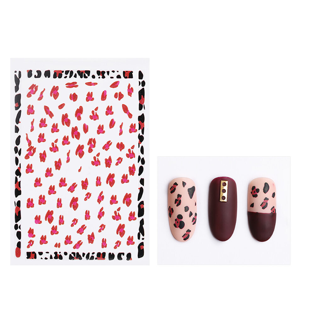 Leopardikuvioinen manikyyritarra 3D Stereo Matta Nail Art Decoration Tarvike 3180 hinta ja tiedot | Manikyyri- ja pedikyyritarvikkeet | hobbyhall.fi