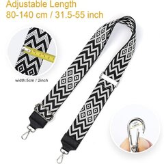 Säädettävä laukku olkahihna 5 cm leveä olkahihna 80-140 cm erittäin pitkät säädettävät olkaimet käsilaukulle Crossbody laukku Naisten laukut Tee-se-itse-tarvikkeet hinta ja tiedot | Naisten laukut | hobbyhall.fi