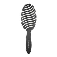 Hiusharja Framar Flex Brush Black hinta ja tiedot | Hiusharjat, kammat ja sakset | hobbyhall.fi