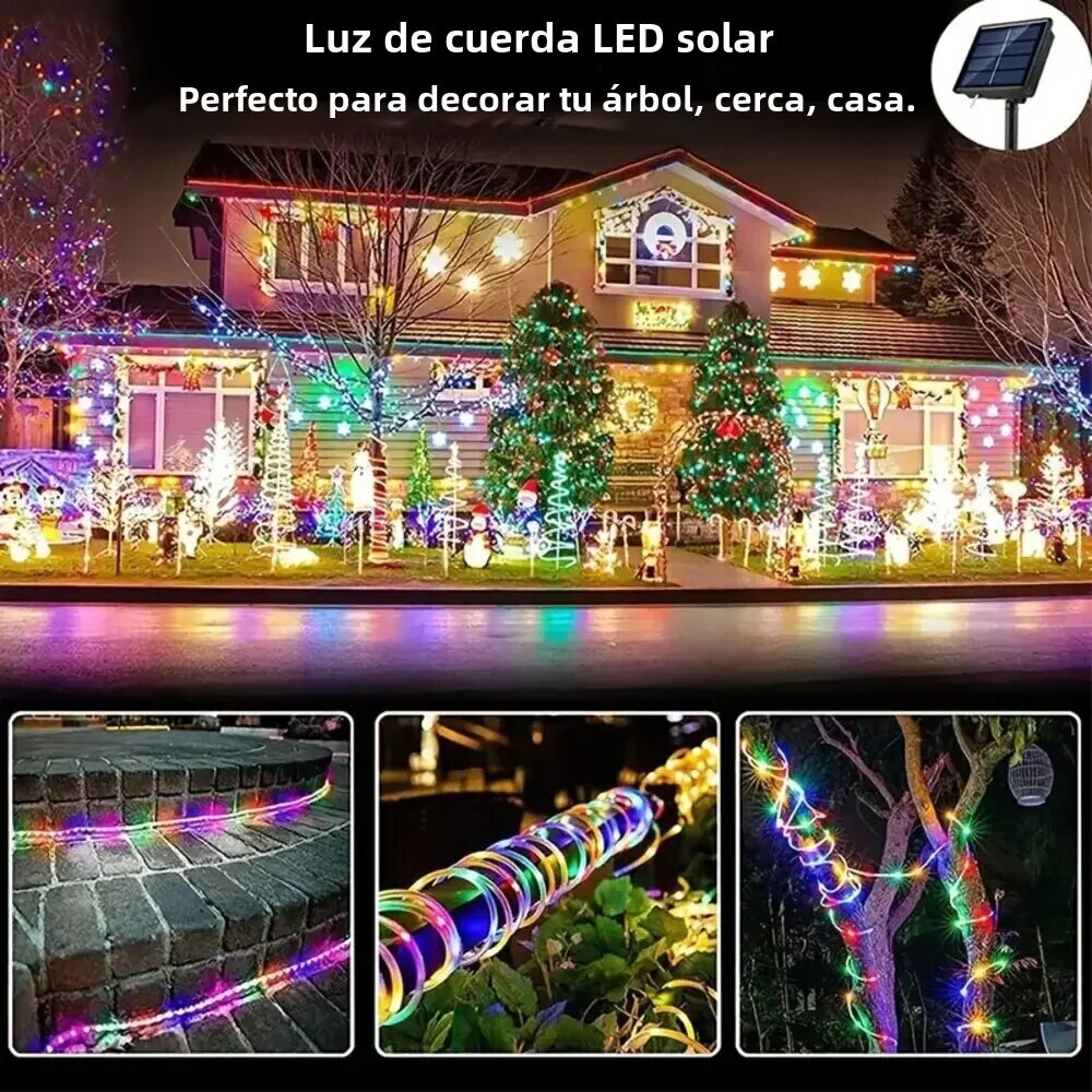 32m 22M 12M 7M ulkona aurinkoputki merkkijono led-puutarha joulukoristeen merkkijono Fairy Lights led-lamppu hääjuhliin hinta ja tiedot | LED-valonauhat | hobbyhall.fi