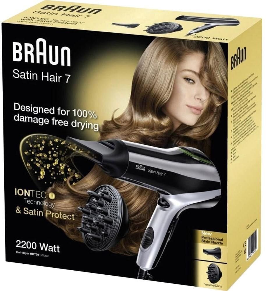 Braun Satin Hair 7 HD 730 hinta ja tiedot | Hiustenkuivaajat | hobbyhall.fi
