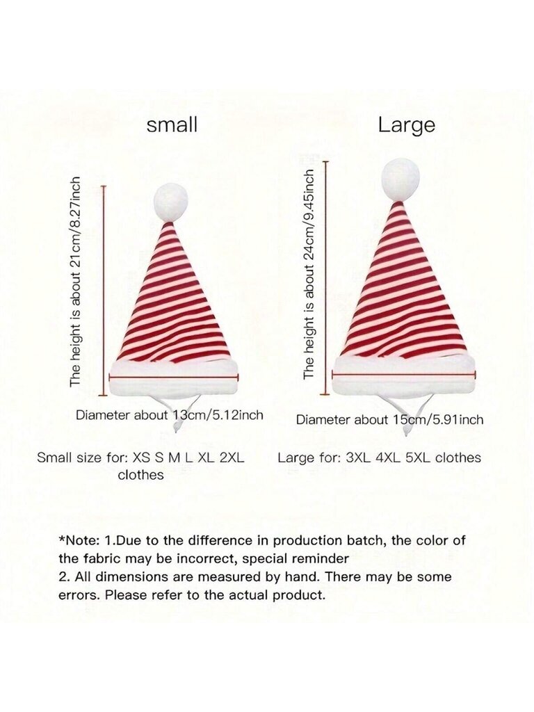 Joulupukin puku koirille ja kissoille hattuineen Electronics LV-120654, punainen hinta ja tiedot | Koiran vaatteet | hobbyhall.fi