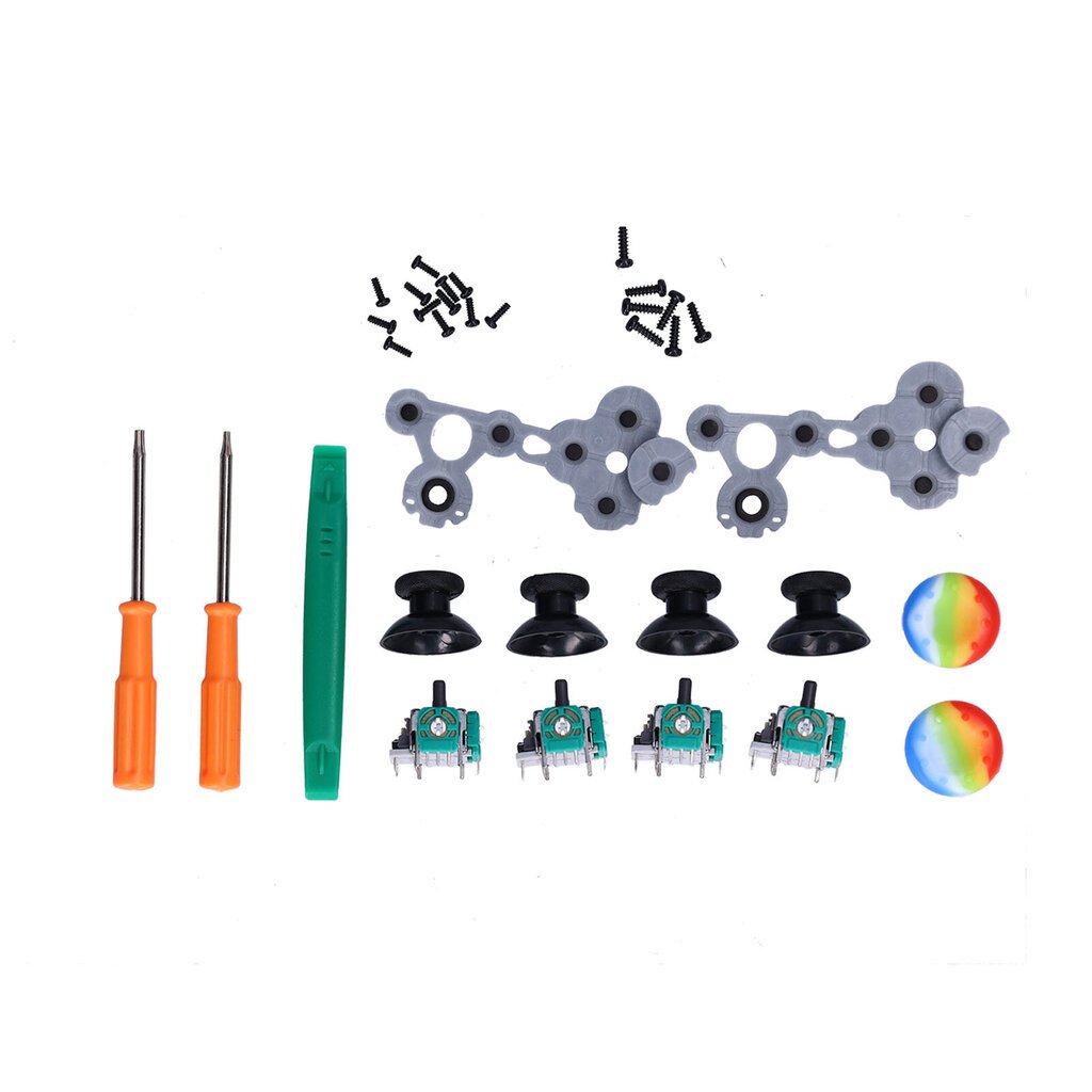 QM21070941 Joystick Replacement Kit Silicone 3D Analog Gamepad Thumbsticck korjaussarja Xbox Onelle hinta ja tiedot | Selfie-tikut ja -telineet | hobbyhall.fi