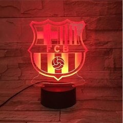 Fc Barcelona USB 3d Anime Night Light Atmosphere Led pöytälamppu hinta ja tiedot | Tuuletinvalaisimet | hobbyhall.fi