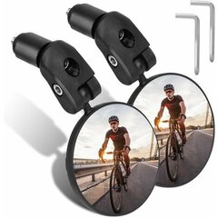 Pack polkupyöräpeilit, teräväpiirto 360° säädettävä ohjaustanko kupera peili polkupyörän peili Mountain Road Bike moottoripyörälle hinta ja tiedot | Muut pyörätarvikkeet | hobbyhall.fi